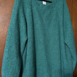 Terra & Sky Turquoise Crew Neck Sweater